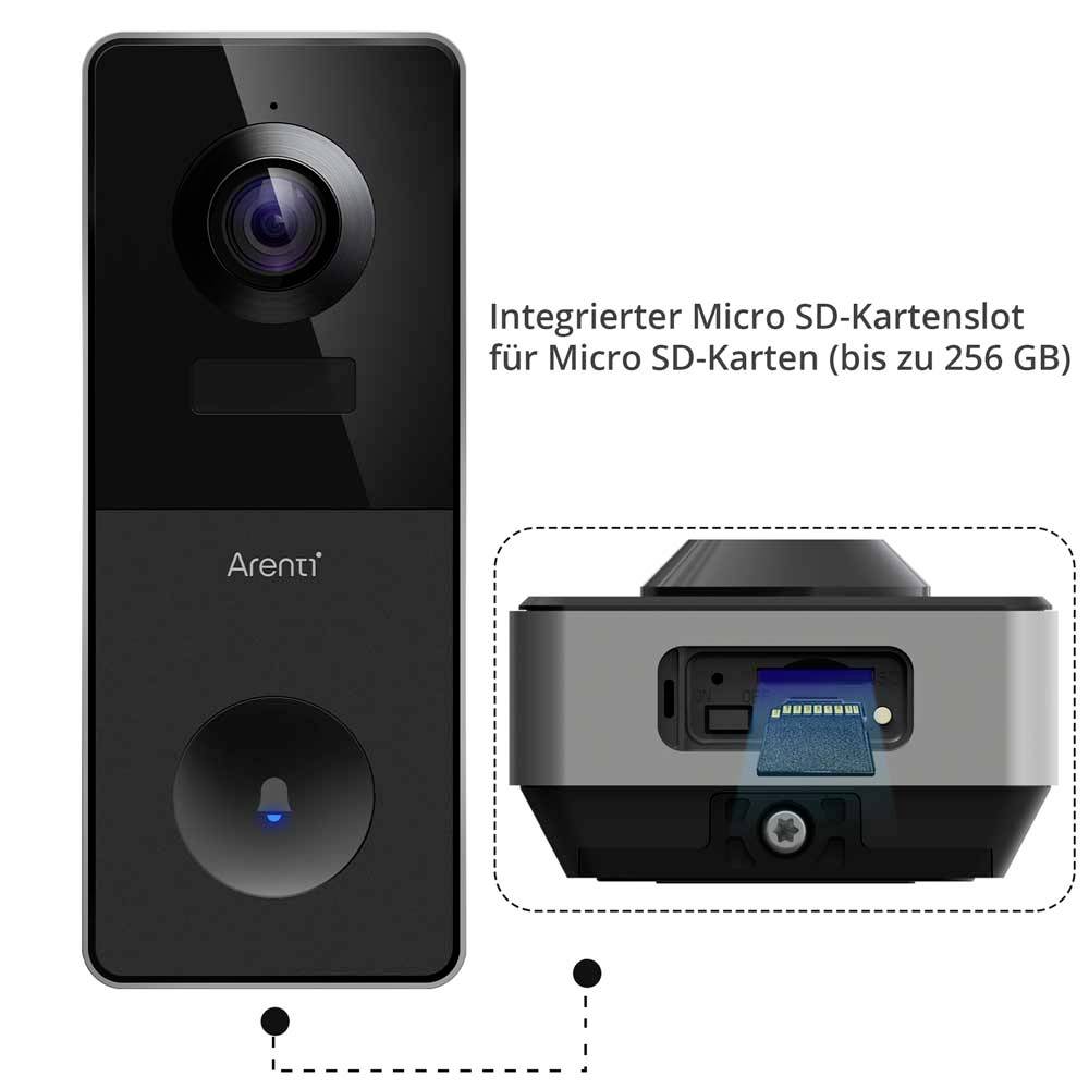 Arenti VBELL1 Interphone vidéo Wi-Fi Set complet