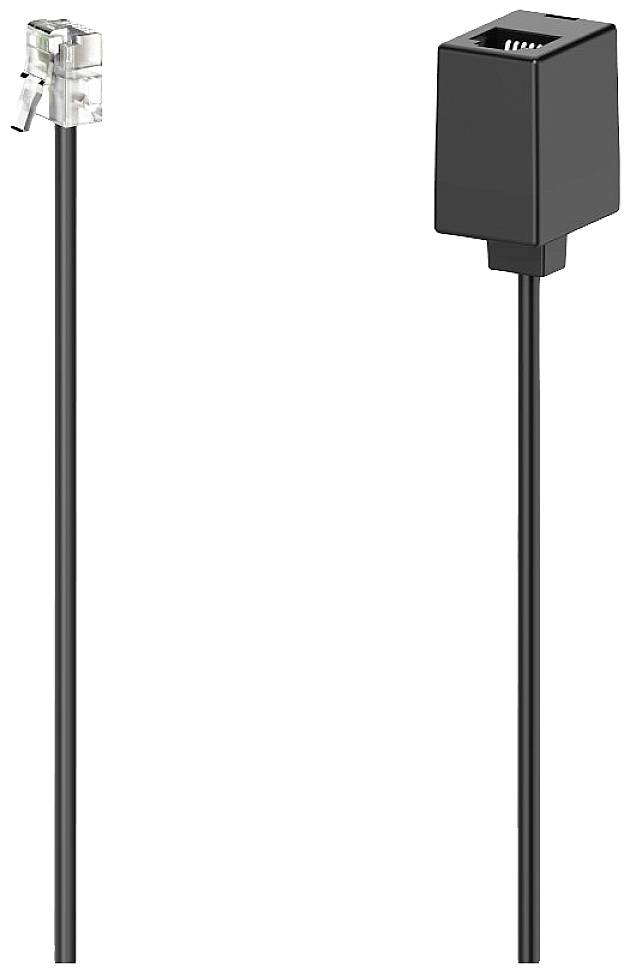 Hama téléphone (analogique) Rallonge [1x RJ11 mâle - 1x RJ11 femelle] 6 m noir