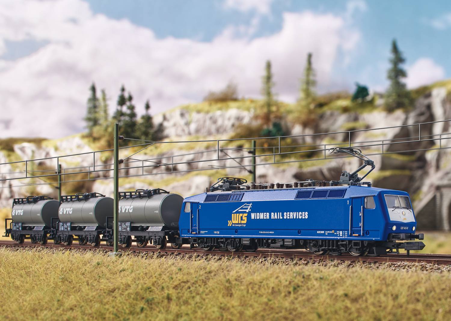 MiniTrix 11158 Lot de démarrage numérique N « train de marchandises » avec série 120 du WRS