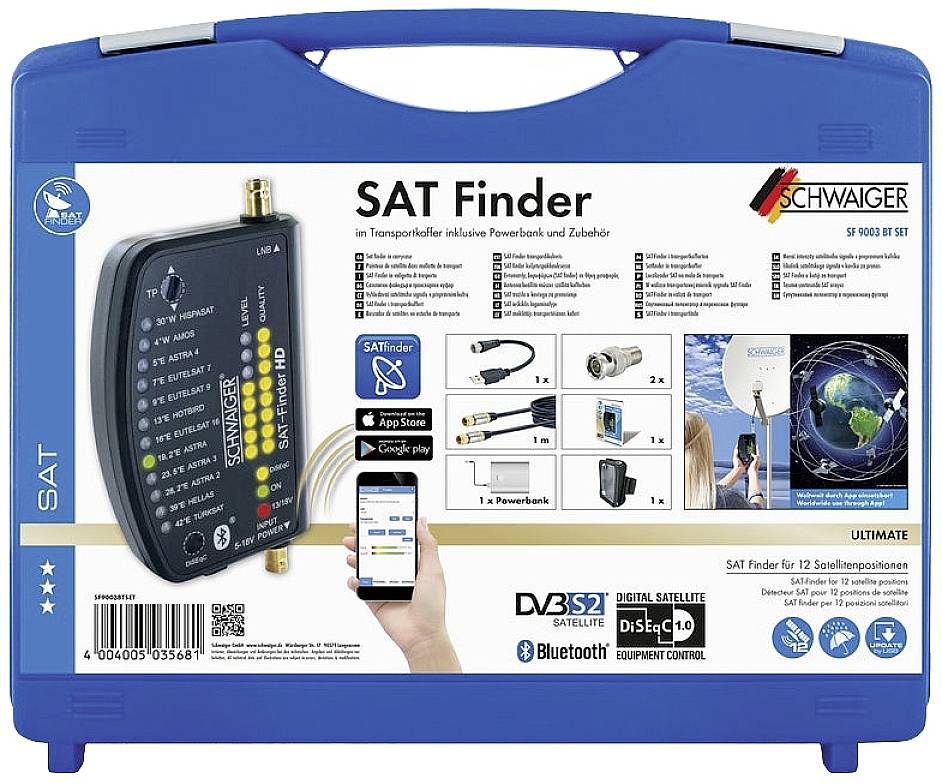 Schwaiger Satfinder HD Kit de localisation SAT