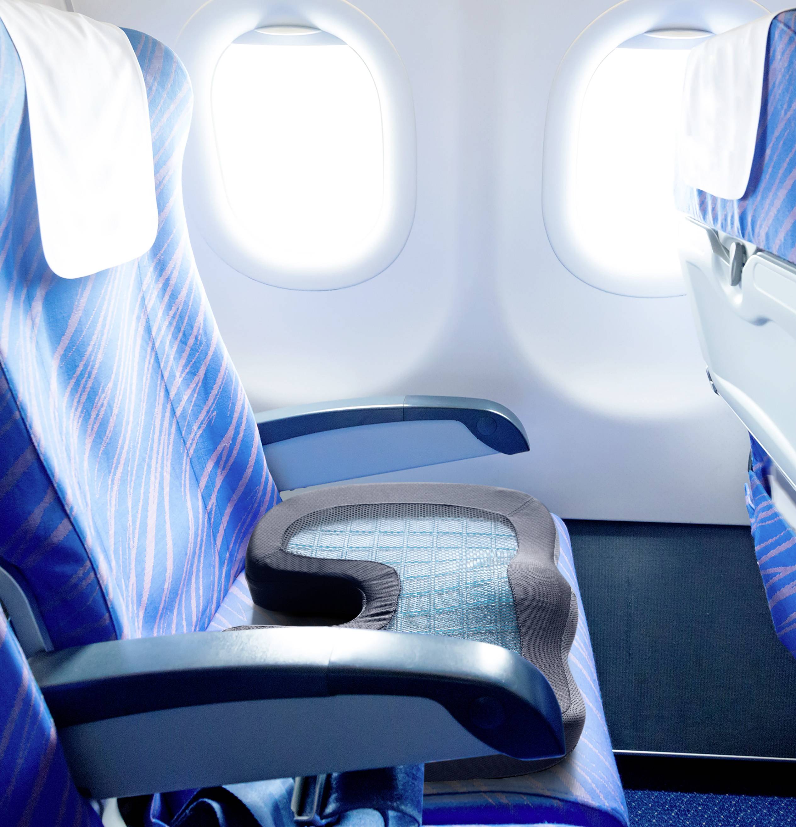 Lifenaxx LX-014 Coussin de massage noir/bleu