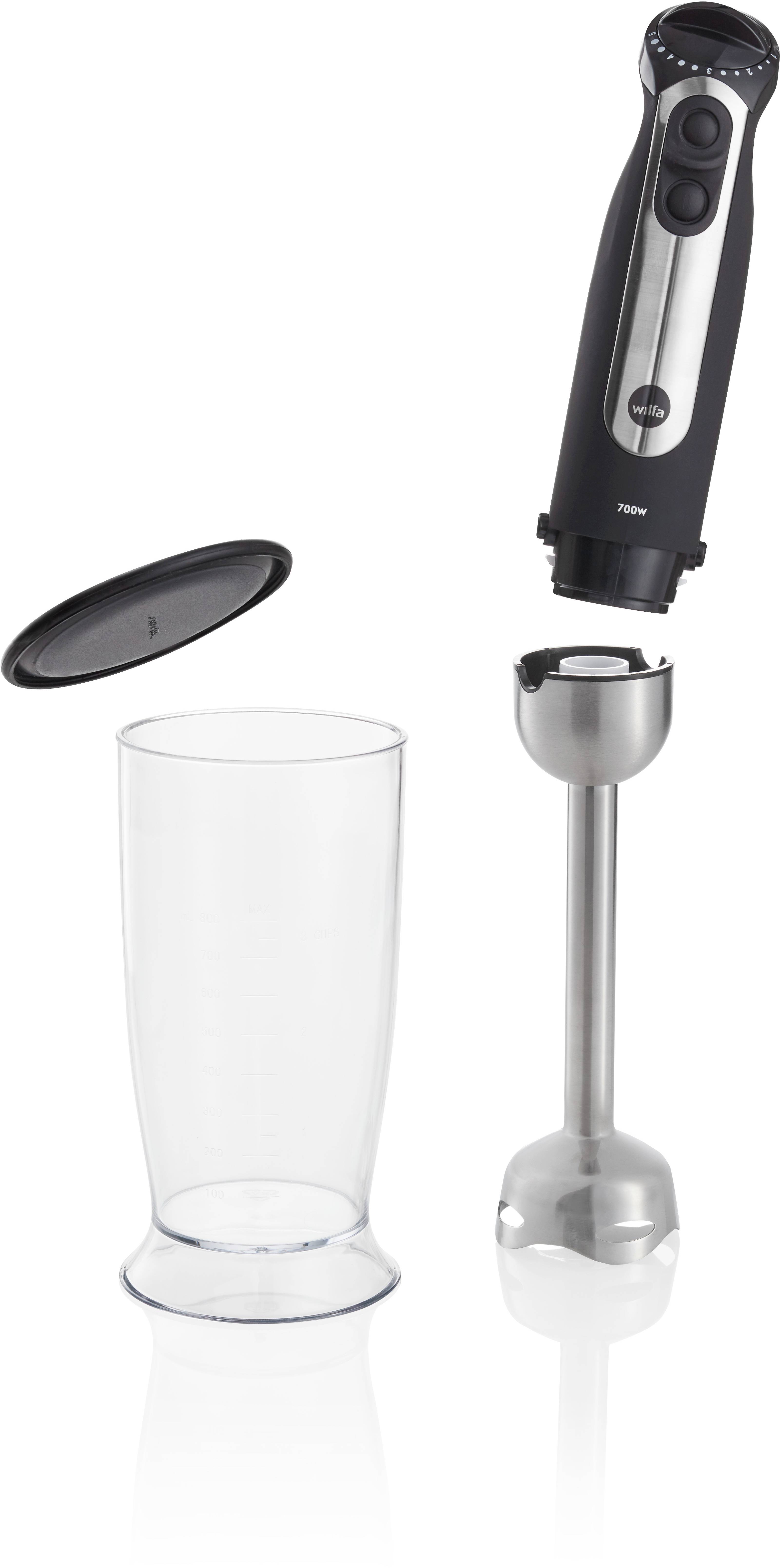 Wilfa SM-1FP Mixeur plongeant 700 W acier inoxydable, noir