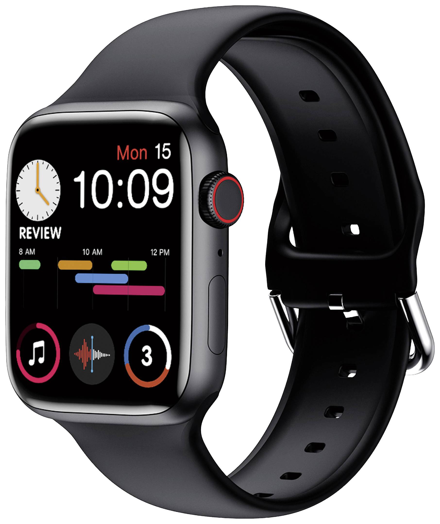 JayTech Y58 Montre connectée 44 mm noir