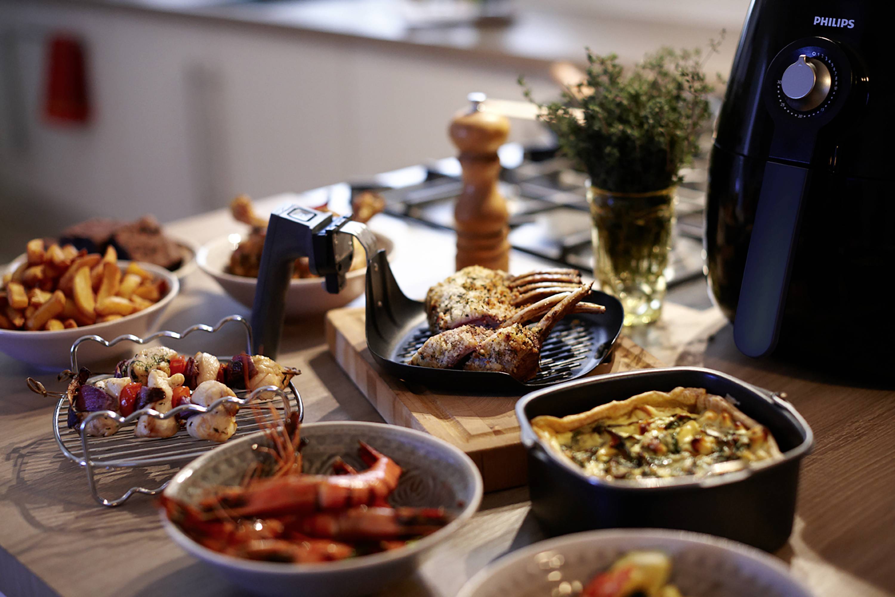 Philips HD9925/01 Kit arrière pour ordinateur Philips : moule à pain + cups à muffins