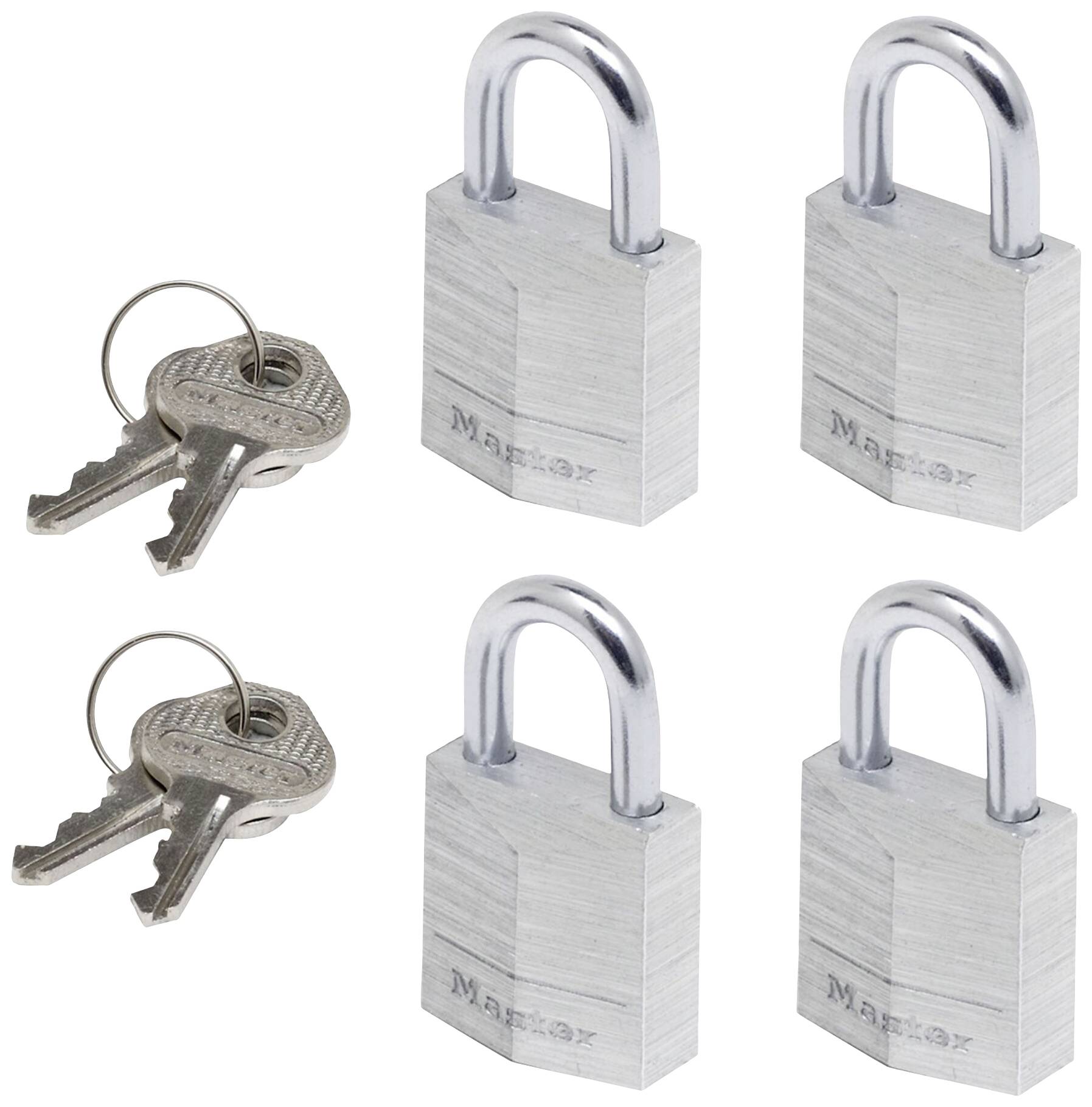 Master Lock P55992 Cadenas fermeture universelle argent avec serrure à clé