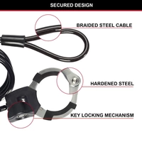 Master Lock 8275EURDPROBLK Câble antivol noir fermeture à clé Master Lock 8275EURDPROBLK Câble antivol noir fermeture à clé
