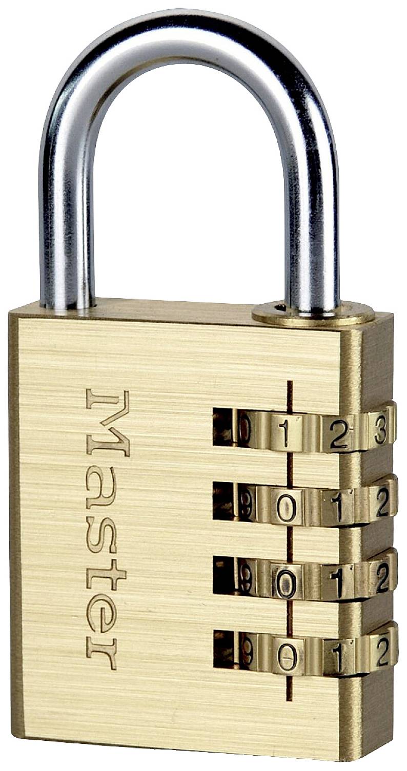 Master Lock P44298 Cadenas or, argent avec serrure à combinaison