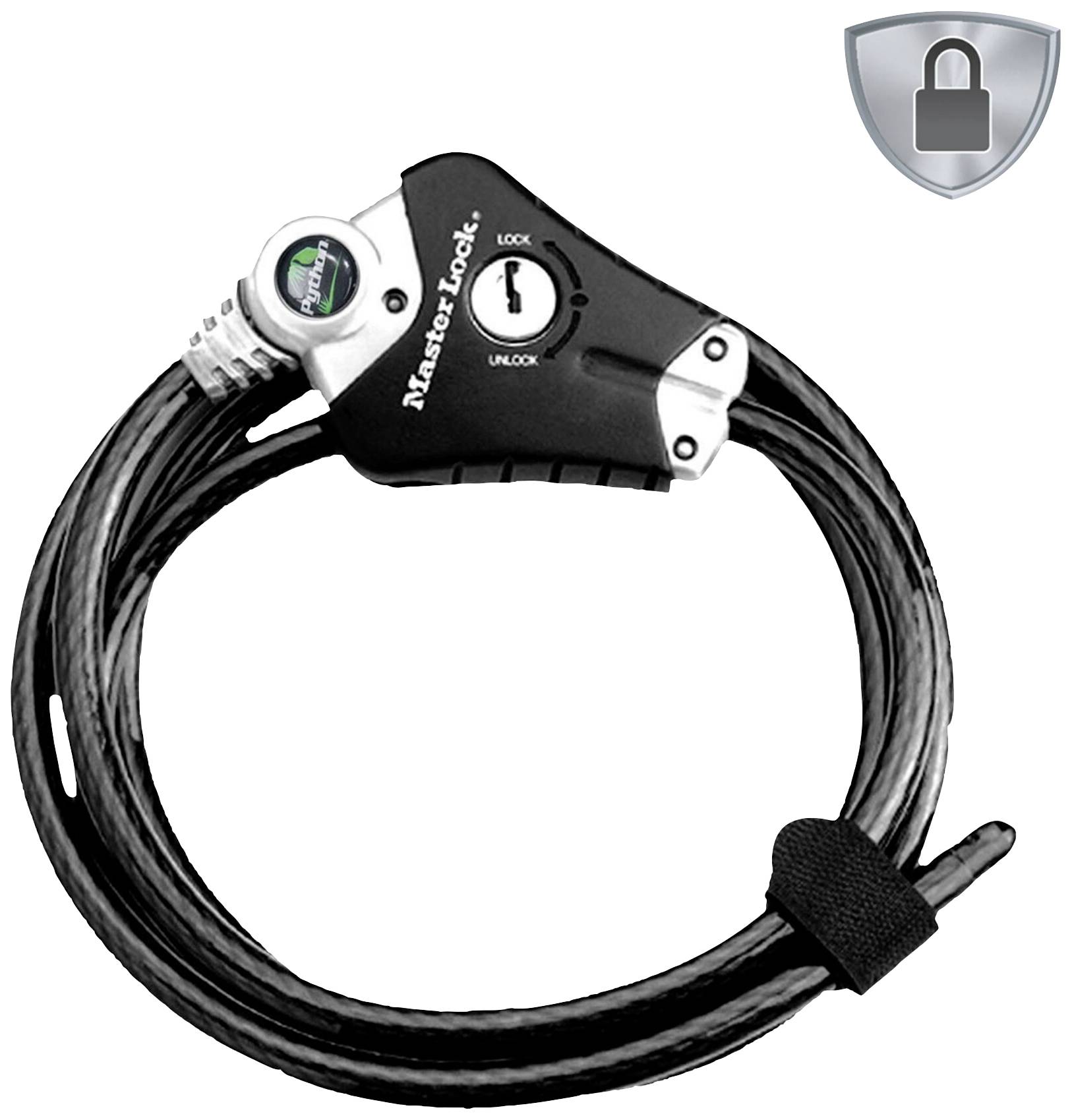 Master Lock 8428EURDPRO Câble antivol noir fermeture à clé