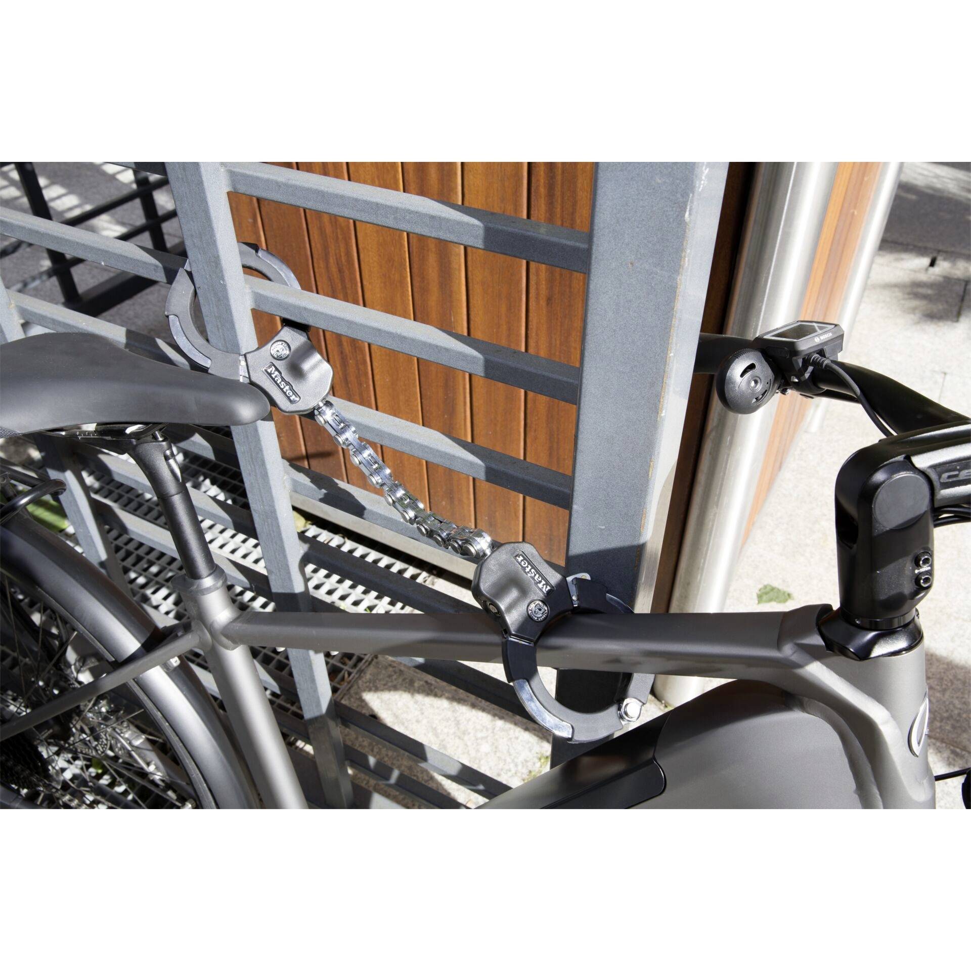 Master Lock 8290EURDPRO Antivol de cadre noir, argent fermeture à clé