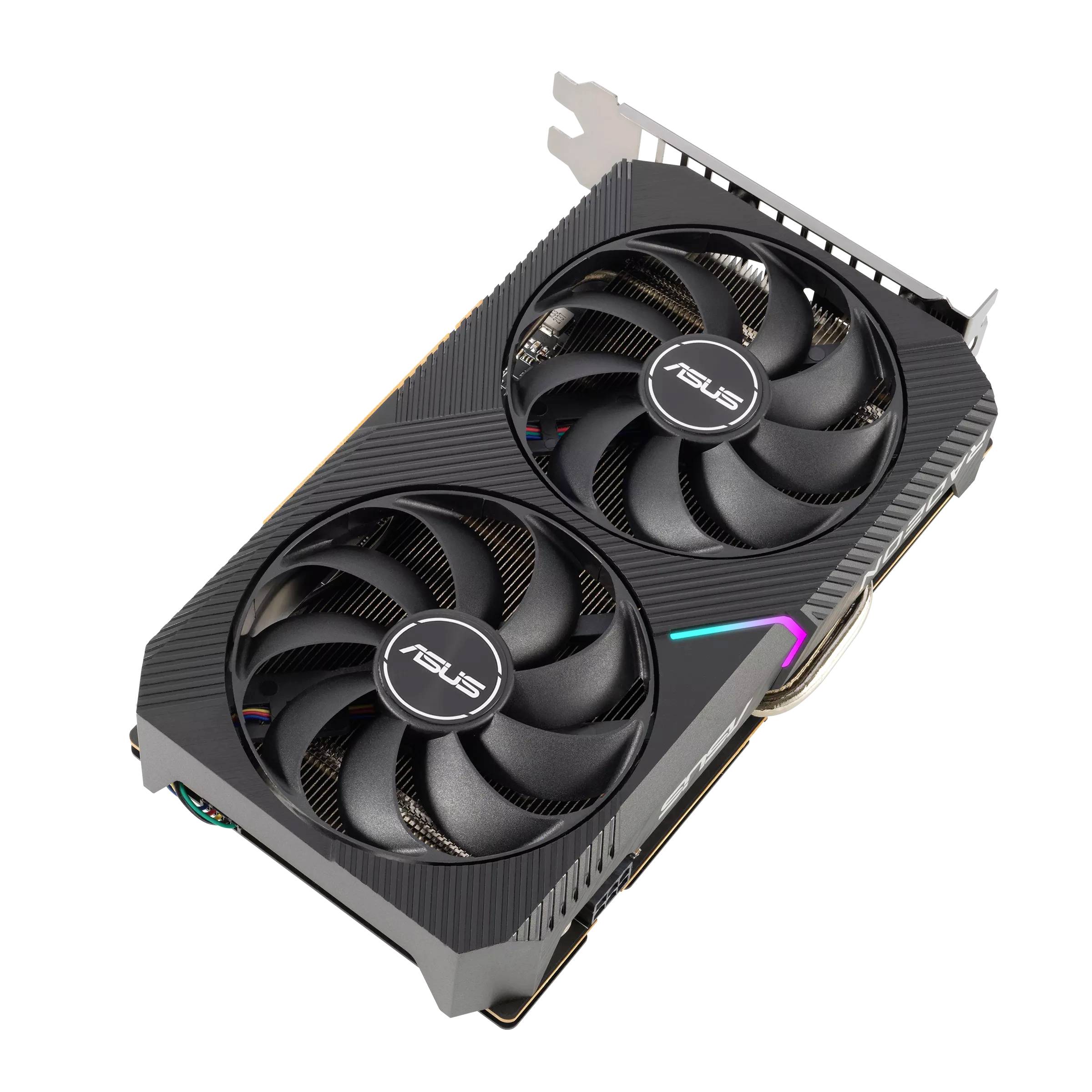 Asus Carte graphique AMD Radeon RX 6500 XT Dual Overclocked 4 GB GDDR6-RAM PCIe x16 HDMI™, DisplayPort