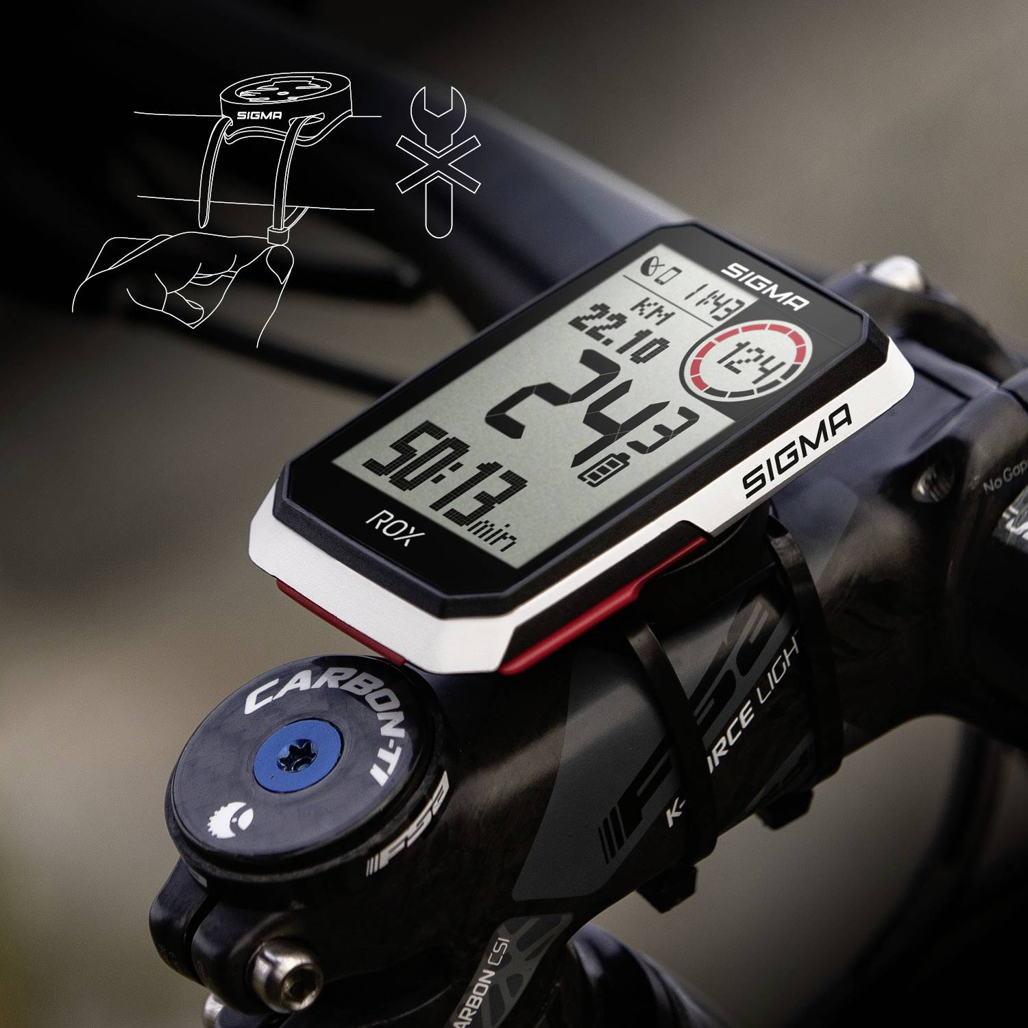 Sigma ROX 4.0 GPS de vélo vélo GPS, GLONASS, protection anti-éclaboussures