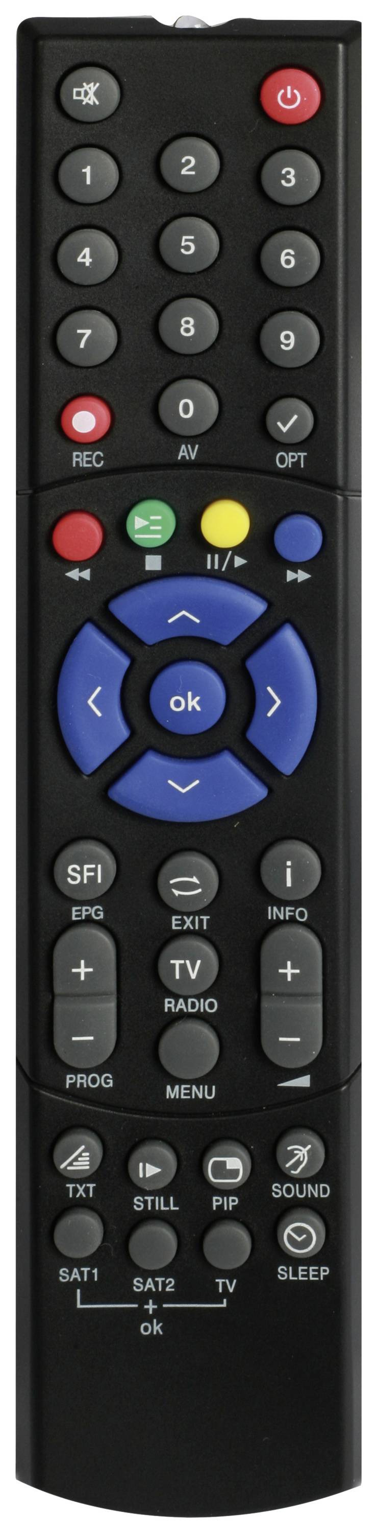 Telestar DIGINOVA 25 smart+SMART VOICE KIT Récepteur combi DVB-S & DVB-C fonction enregistrement, port Ethernet, fonctionnement à