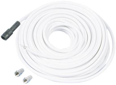 Telestar antenne, SAT Câble de raccordement [1x F mâle - 1x F mâle] 5 m blanc