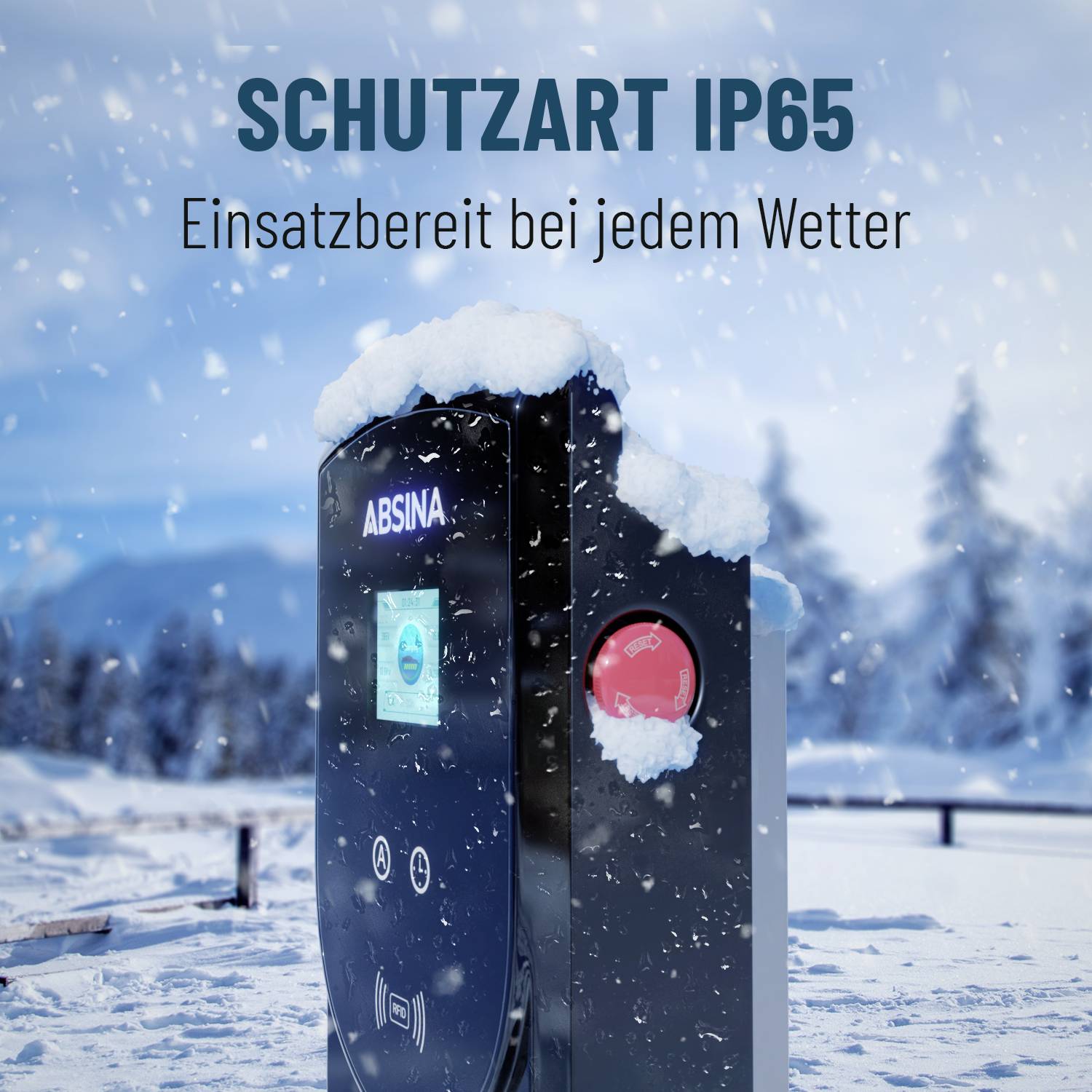 Absina Wallbox type 2 mode 3 16 A 11 kW RFID