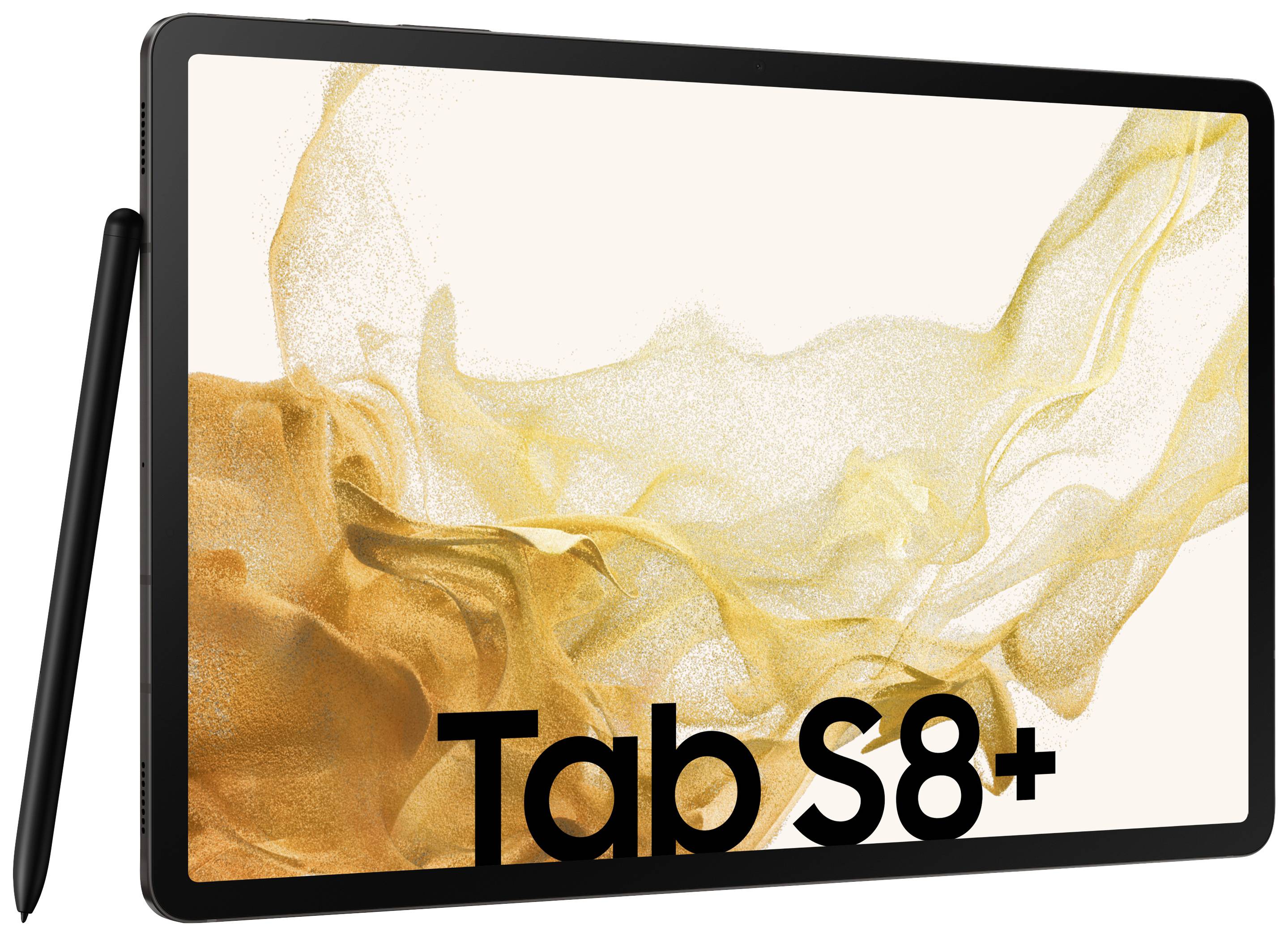 Tablette Android Samsung Galaxy Tab S8+ WiFi 256 GB graphite 31.5 cm 12.4 pouces() 3.0 GHz, 2.5 GHz, 1.8 GHz Qualcomm® Snapdragon