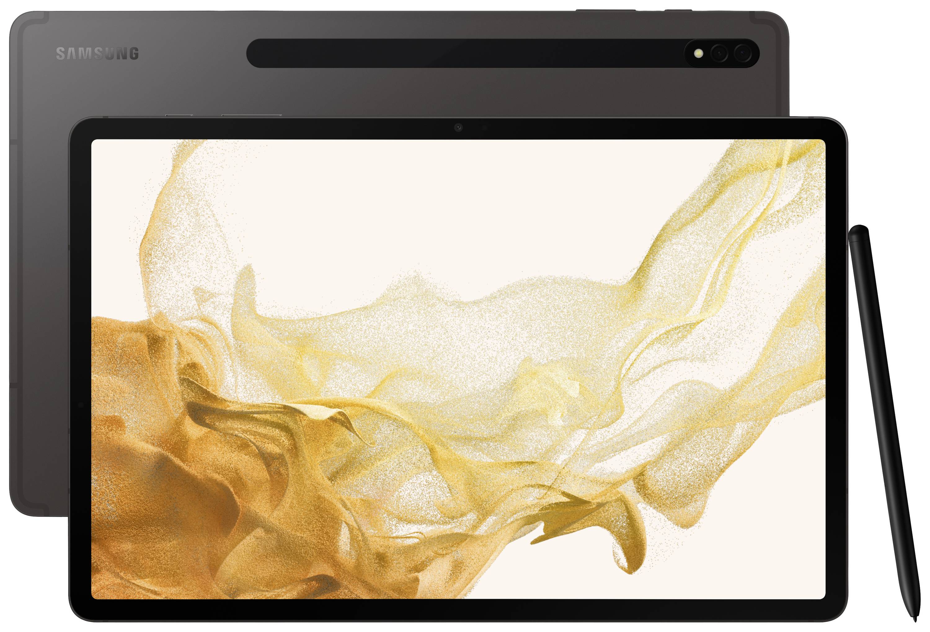 Tablette Android Samsung Galaxy Tab S8+ WiFi 256 GB graphite 31.5 cm 12.4 pouces() 3.0 GHz, 2.5 GHz, 1.8 GHz Qualcomm® Snapdragon