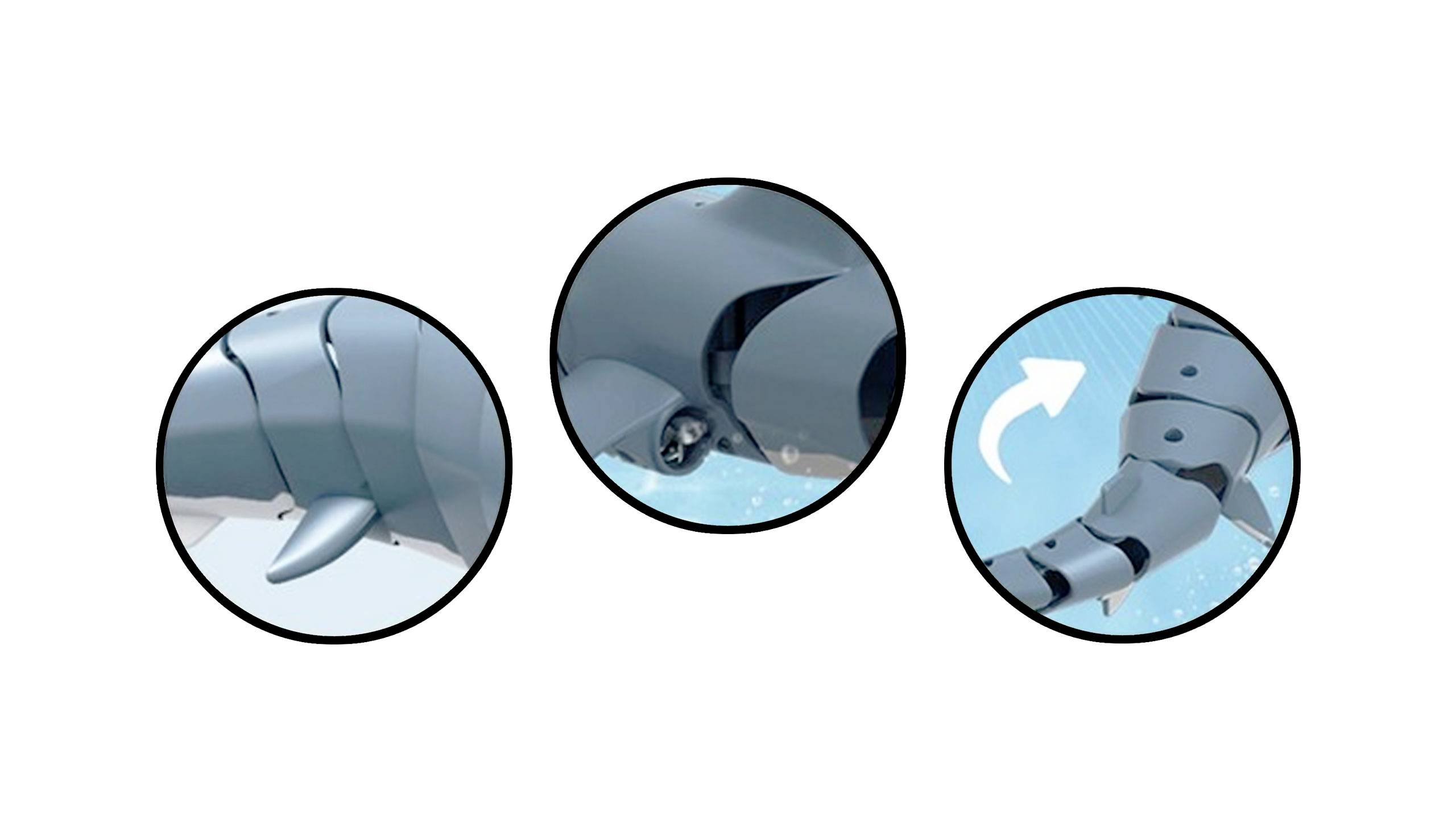 Amewi Sharky - le requin bleu Bateau RC débutant motorisé prêt à fonctionner (RtR) 340 mm