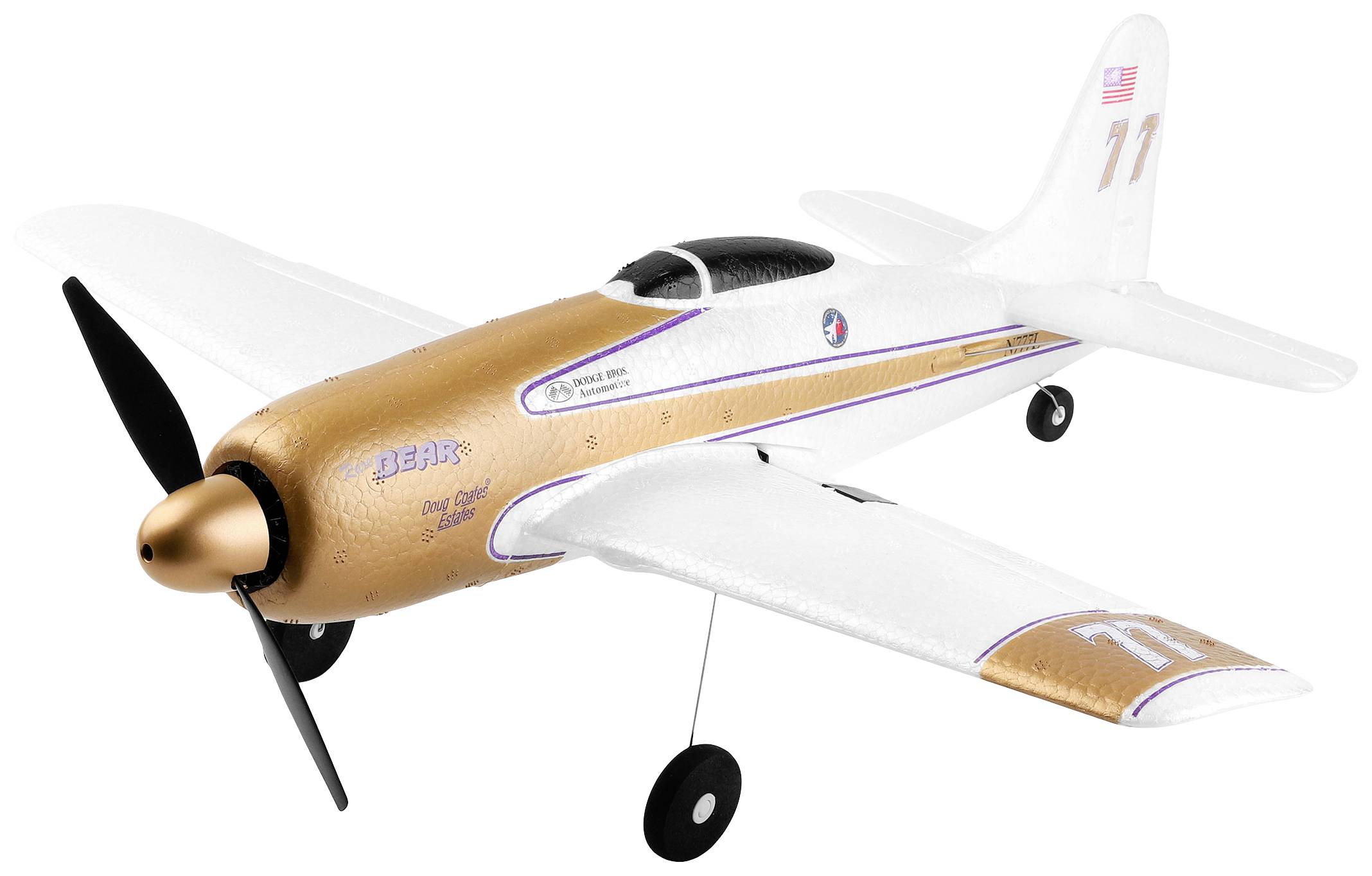 Amewi AMXFlight F8F Rare Bear Avion RC débutant prêt à fonctionner (RtR) 383 mm