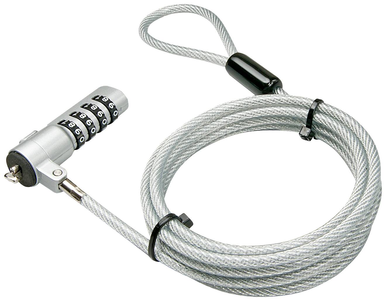 LINDY Antivol pour ordinateur portable fermeture à combinaison aucune clé nécessaire 1.8 m