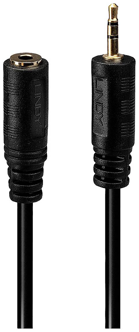 LINDY 35698 Jack audio Adaptateur [1x Jack mâle 2.5 mm - 1x Jack femelle 3.5 mm] noir