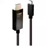 Câble de raccordement LINDY USB-C® mâle, Fiche mâle HDMI-A 1.00 m noir 43291 4K UHD Câble HDMI Câble de raccordement LINDY USB-C® mâle, Fiche mâle HDMI-A 1.00 m noir 43291 4K UHD Câble HDMI