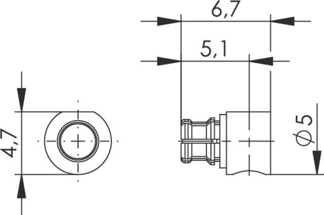 Telegärtner 100025155 100025155 Connecteur N femelle, coudé 50 Ω 1 pc(s)