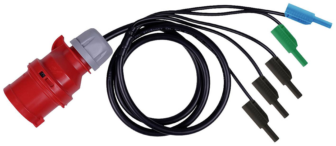 Metrel A 1641 Adaptateur de mesure femelle CEE 16 A 3 pôles - banane mâle 4 mm