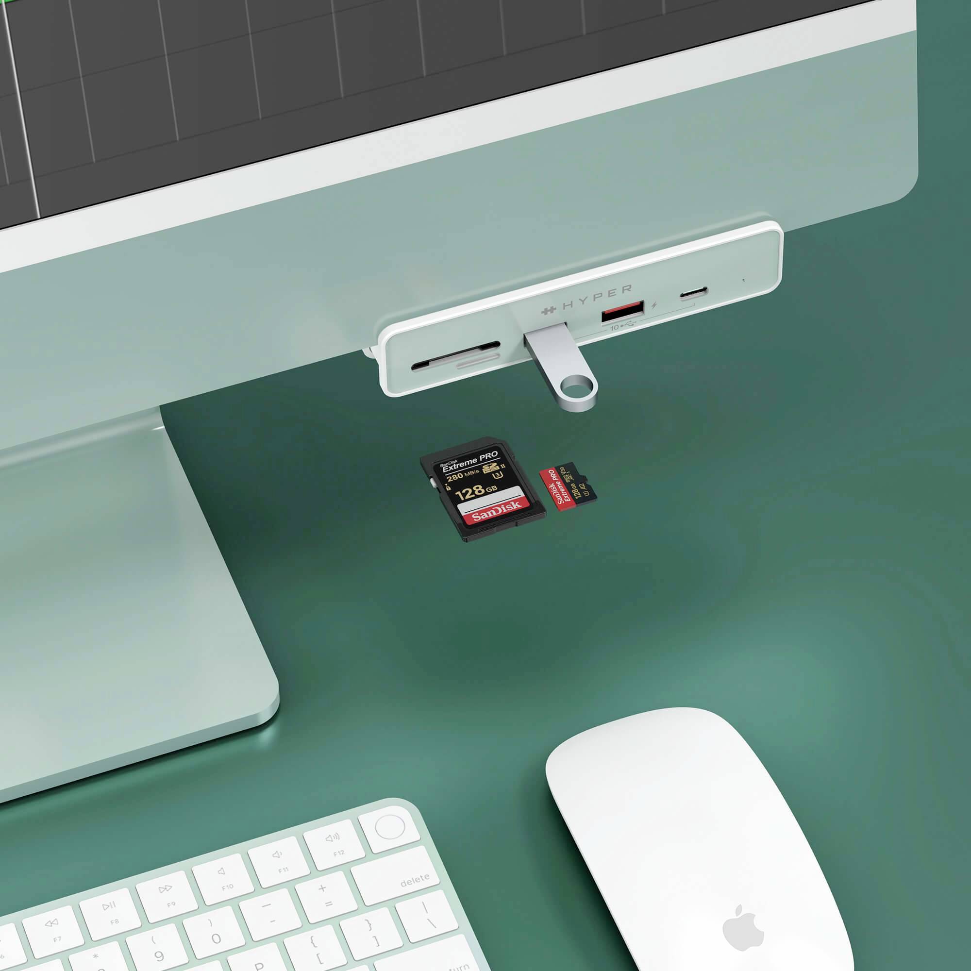 Hub Multiport USB-C® (USB 3.1) HYPER HD34A8 6 ports blanc