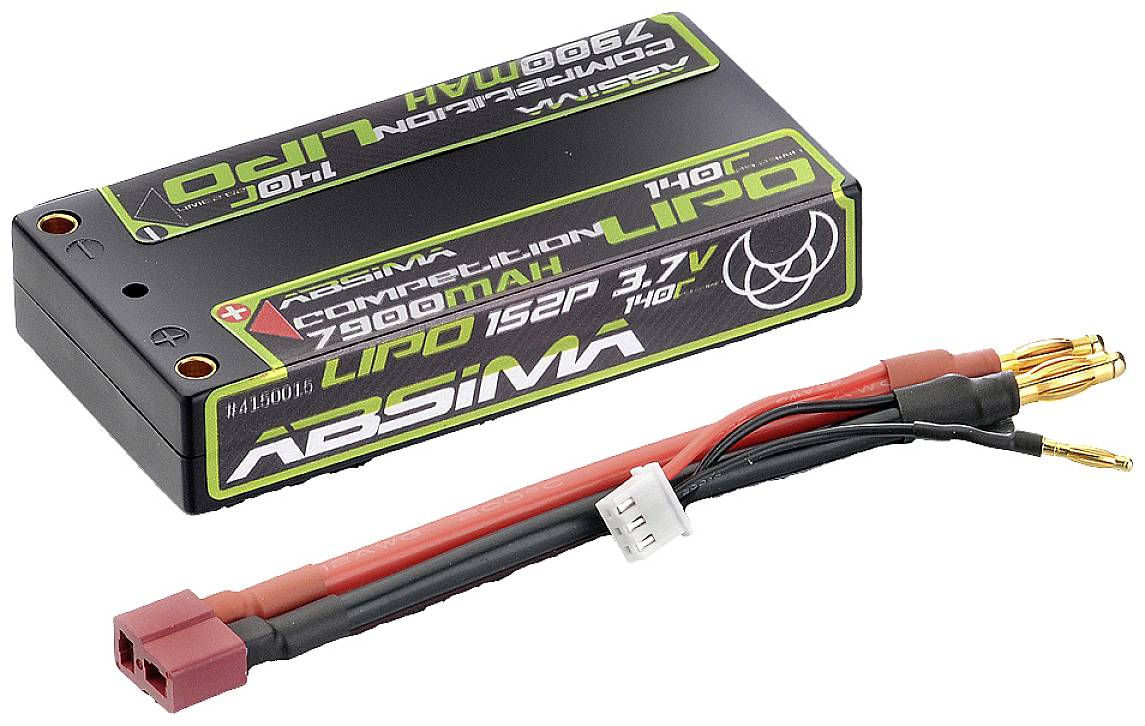 Absima Pack de batterie (LiPo) 3.7 V 7900 mAh Nombre de cellules: 3 140 C hardcase 4 mm, fiche T femelle