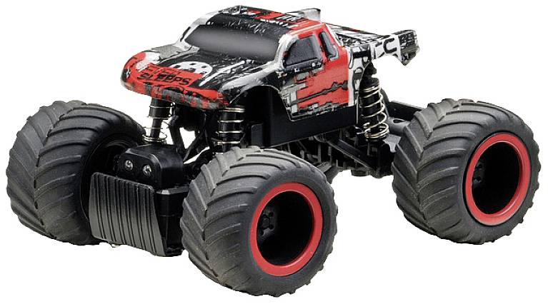 Absima Big Foot blanc 1:32 Auto RC électrique Monstertruck propulsion arrière prêt à fonctionner (RtR) 2,4 GHz avec accu et câble