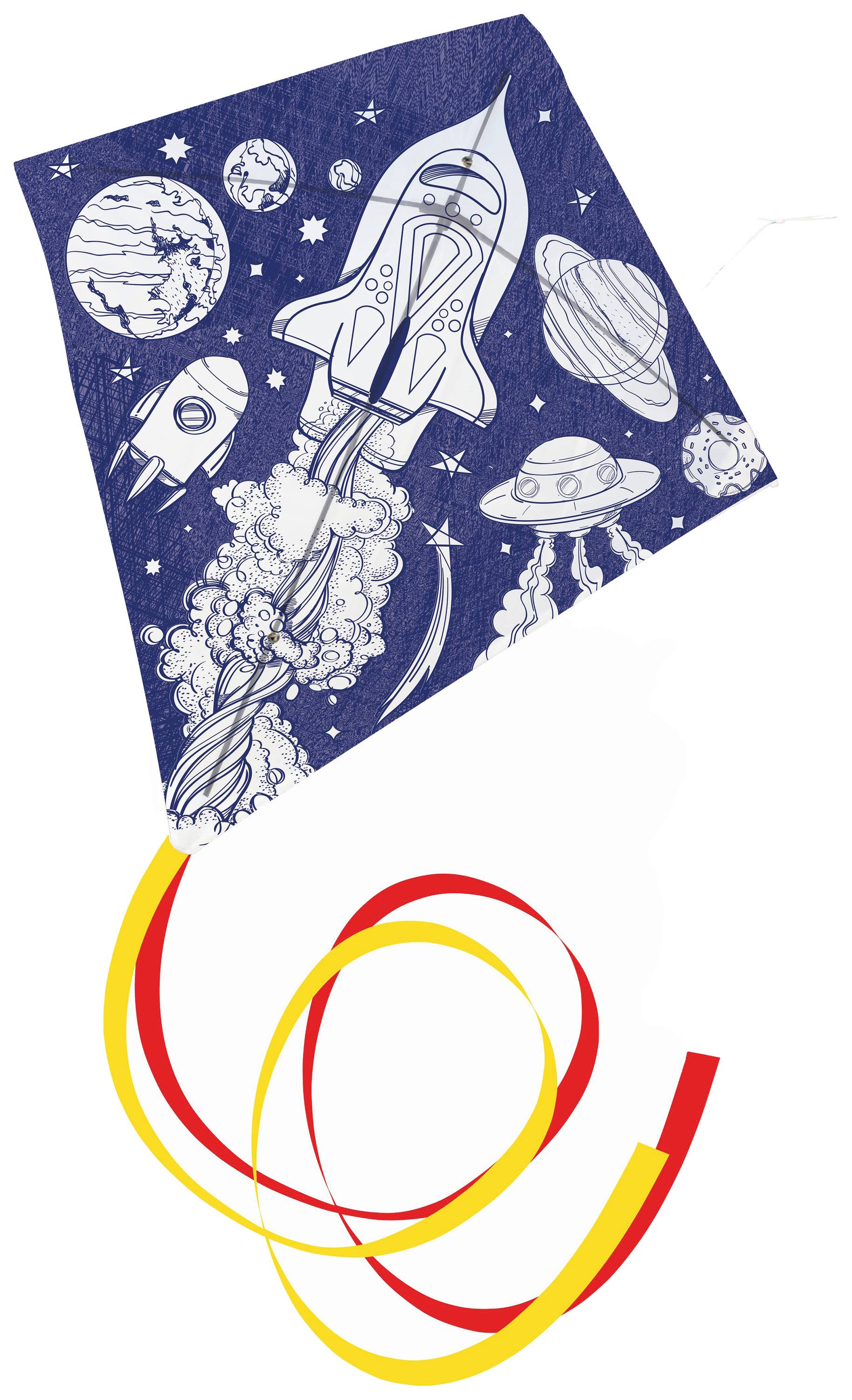 Günther Flugspiele Cerf-volant Atmosphère spatiale Envergure (détails) 690 mm Force du vent supportée 4 - 9 bft