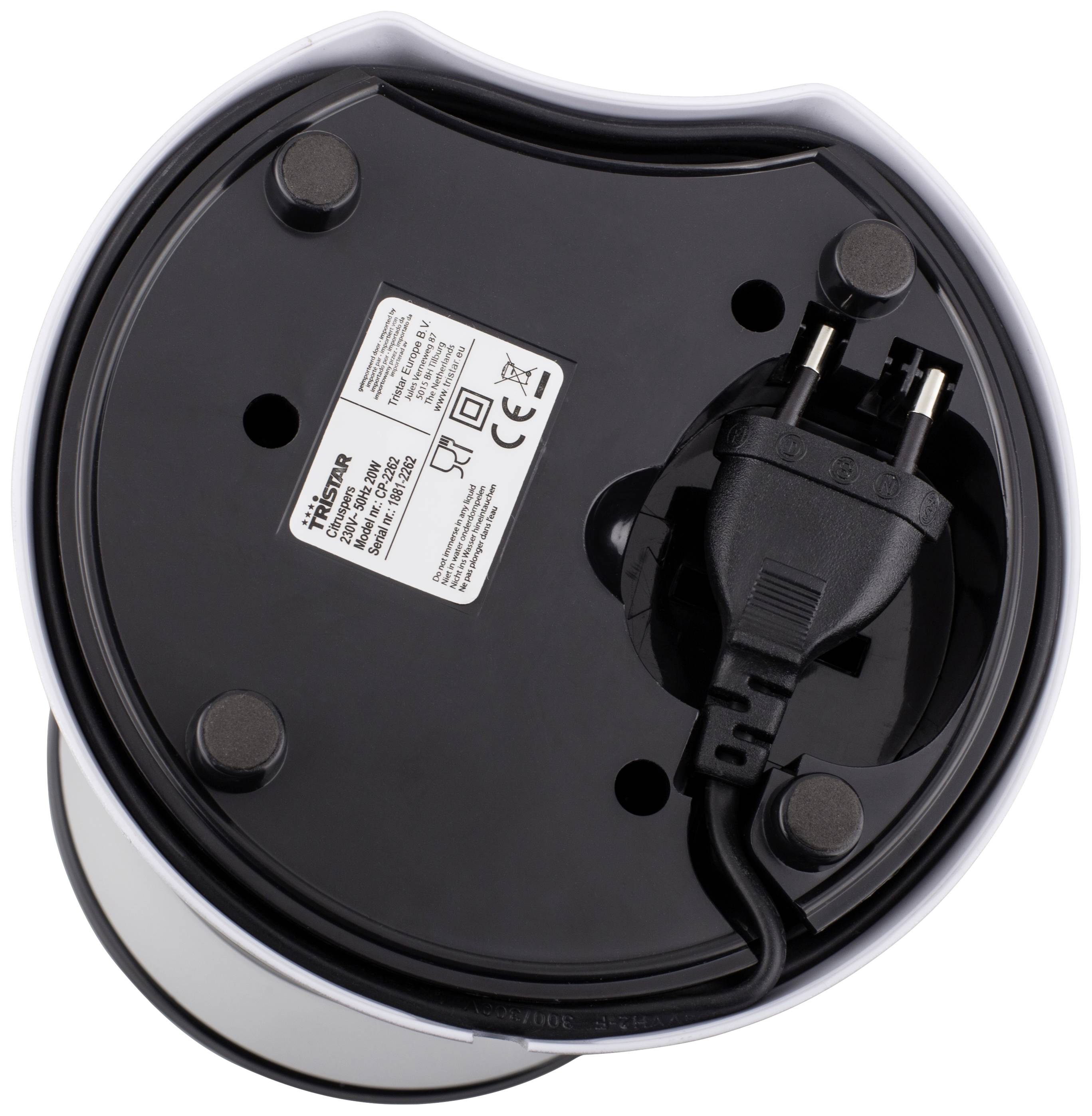 Tristar Presse-agrumes CP-2262 20 W argent (mat), noir