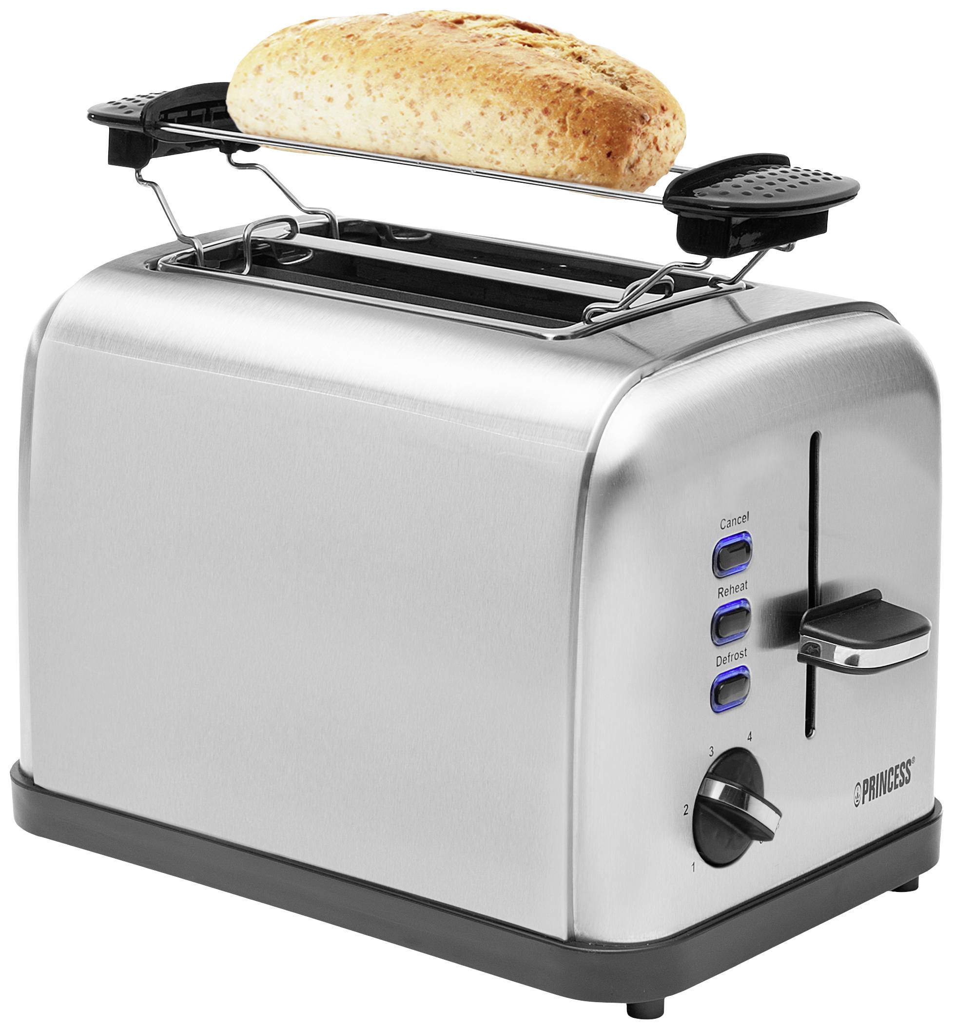 Princess 142354 Grille-pain avec grille spéciale viennoisieries acier inoxydable