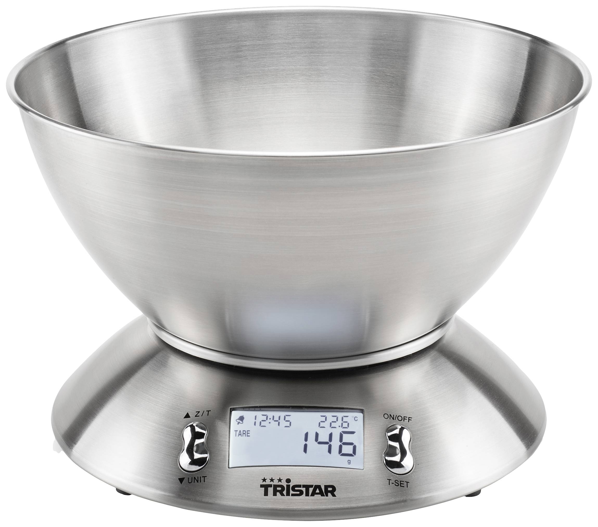 Tristar KW-2436 Balance de cuisine numérique Plage de pesée (max.)=5 kg acier inoxydable