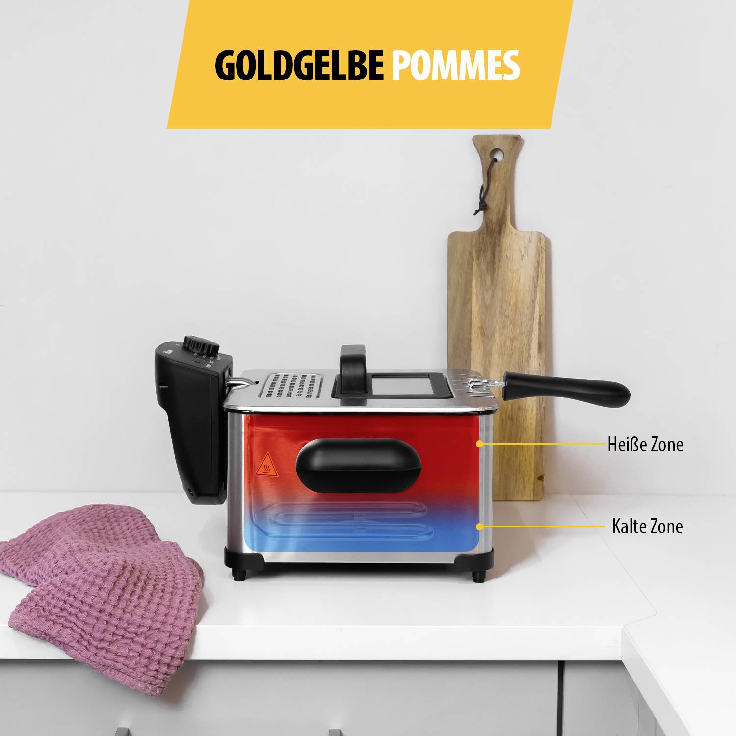 Tristar FR-6949 Friteuse zone froide 5 l 2000 W argent (mat)