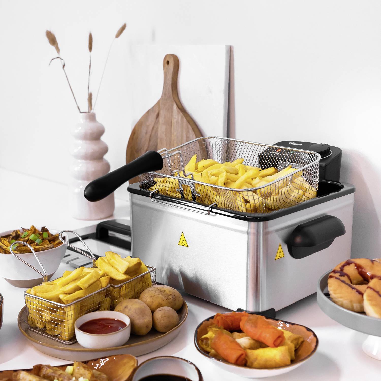 Tristar FR-6949 Friteuse zone froide 5 l 2000 W argent (mat)