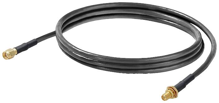 Câble de raccordement Weidmüller antenne 3.00 m noir résistant aux UV