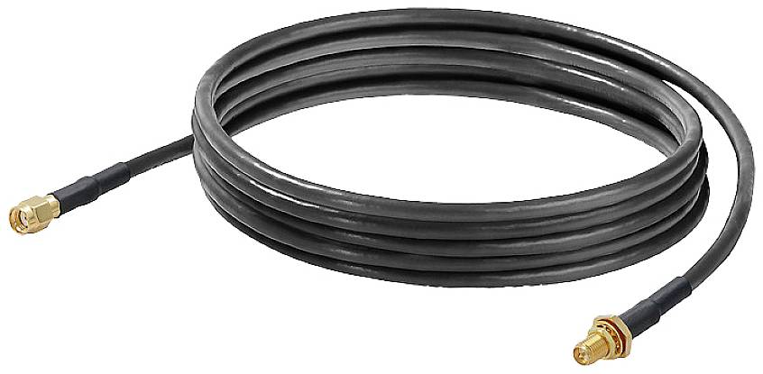 Câble de raccordement Weidmüller antenne 5.00 m noir résistant aux UV