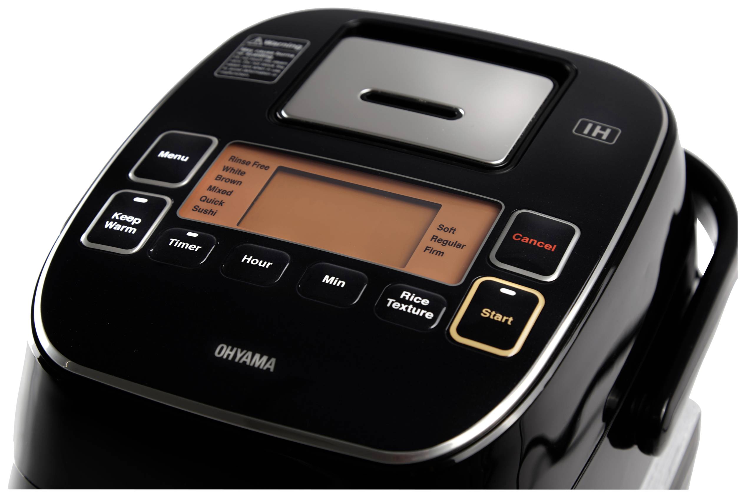 WOOZOO by Ohyama 2 in 1 Cuiseur multifonction noir multifonction, portable, fonction cuiseur de riz, avec fonction cuisson