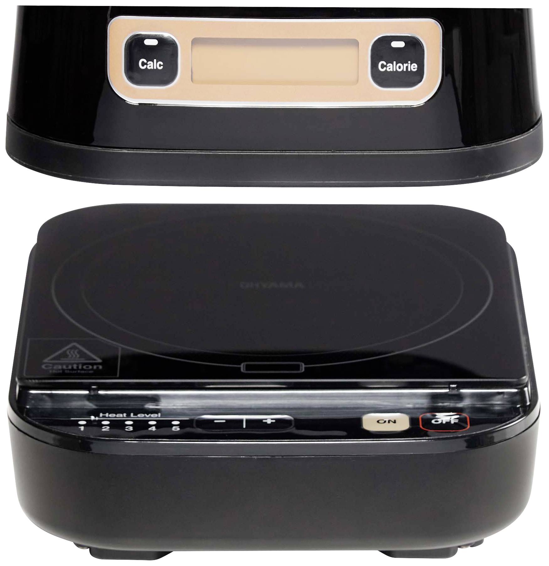 WOOZOO by Ohyama 2 in 1 Cuiseur multifonction noir multifonction, portable, fonction cuiseur de riz, avec fonction cuisson