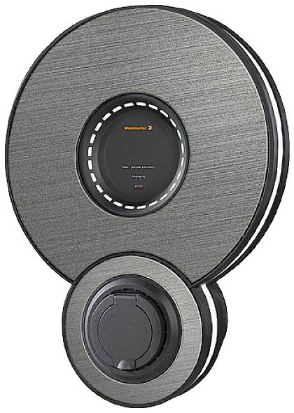 Weidmüller CH-W-H-A22-S Wallbox type 2 mode 3 32 A Nombre de connecteurs 1 22 kW interrupteur à clé