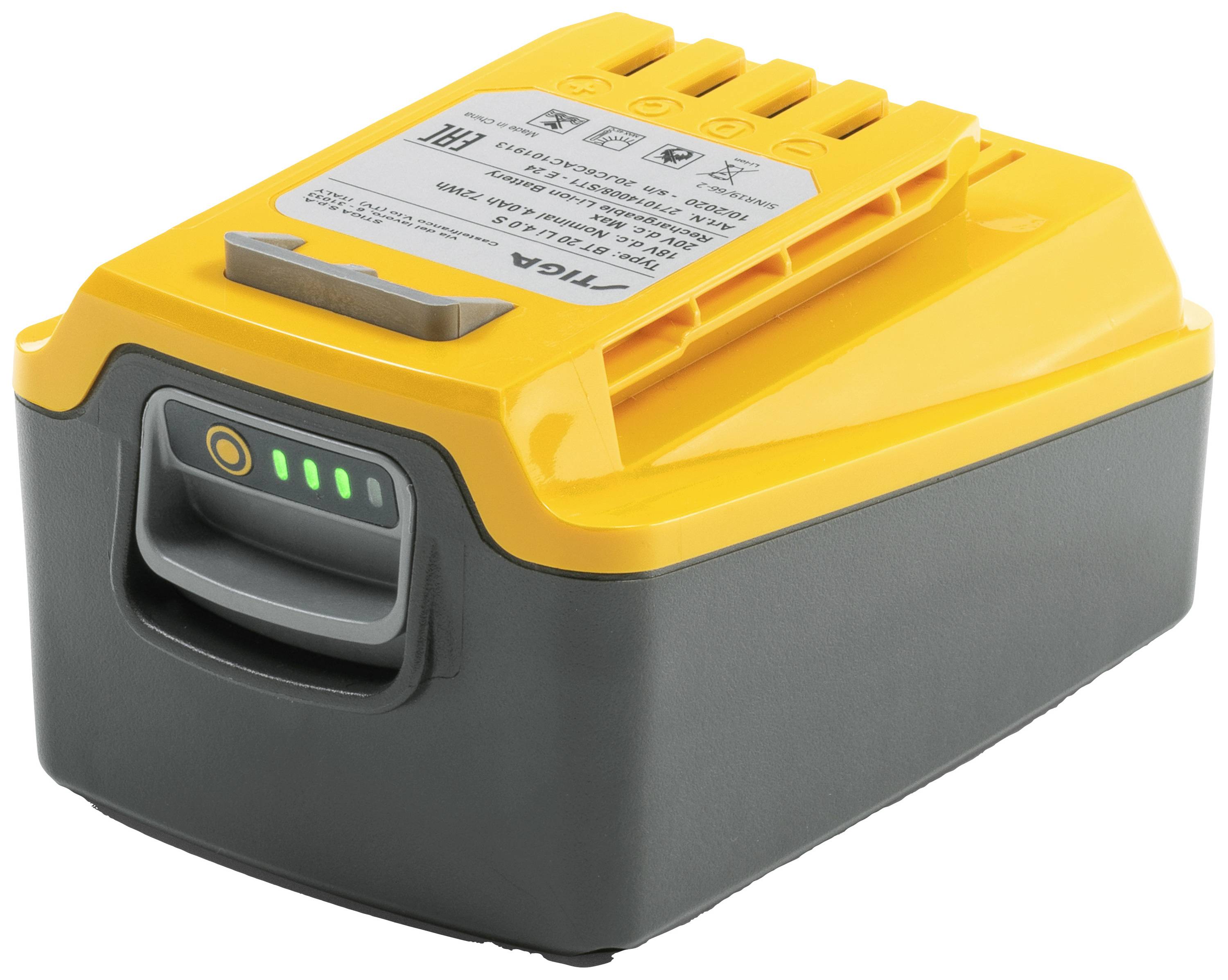 STIGA 271014008/ST1 Akku E 24 Batterie de rechange 20 V 4 Ah Li-Ion