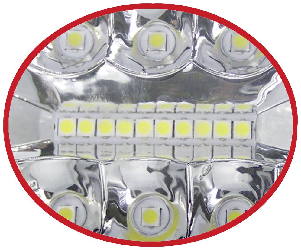 Berger & Schröter Projecteur de travail 10 V, 12 V, 24 V, 30 V 60 W 5400 Lumen KS8160combo éclairage de proximité large