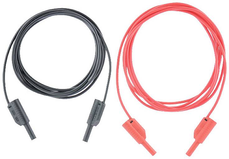 Metrel S 2025 Set de cordons de mesure de sécurité banane mâle 4 mm banane mâle 4 mm 1.50 m noir, rouge 1 set