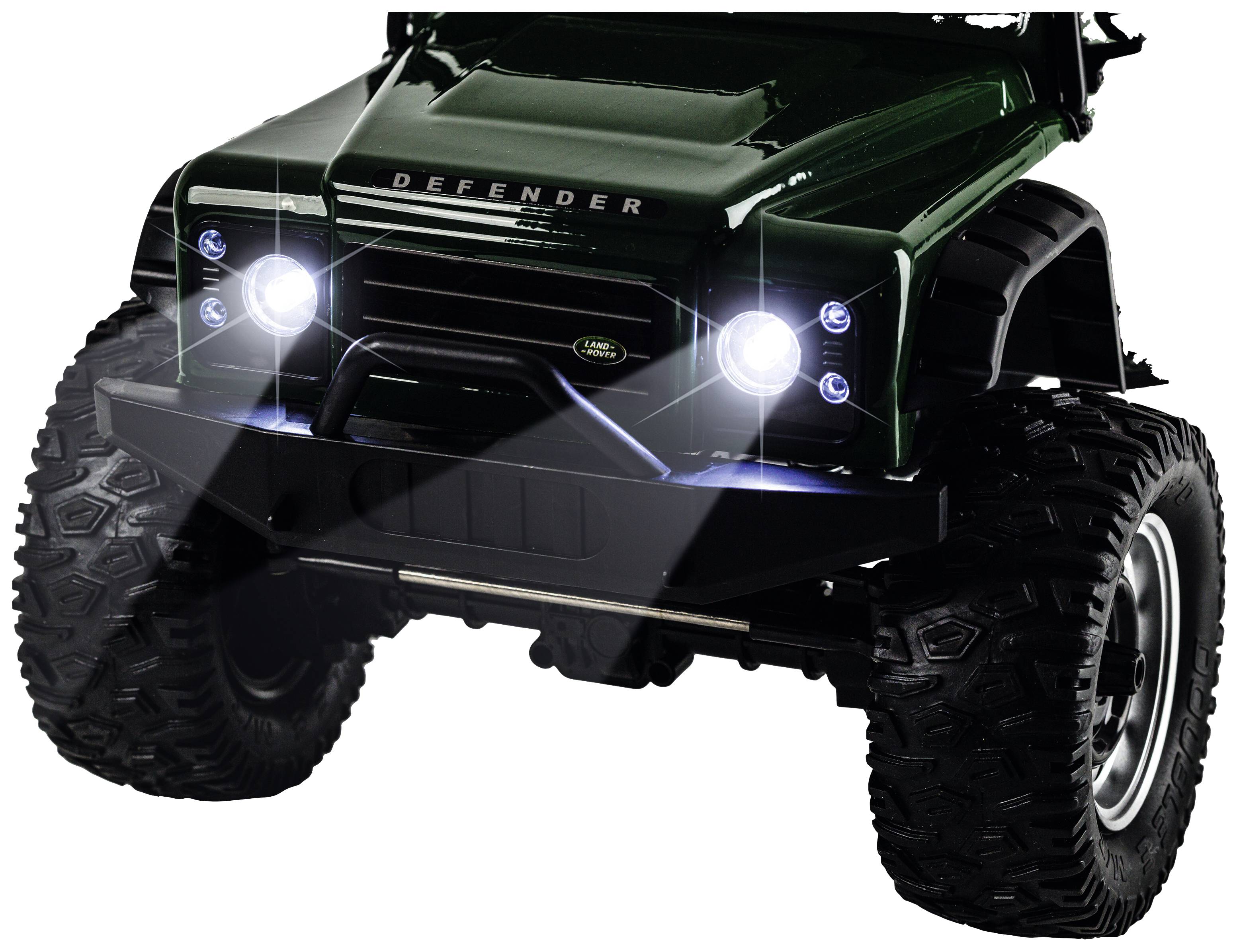 Carson RC Sport Land Rover Defender vert brushless 1:8 Auto RC électrique Véhicule tout-terrain 4 roues motrices (4WD) prêt à