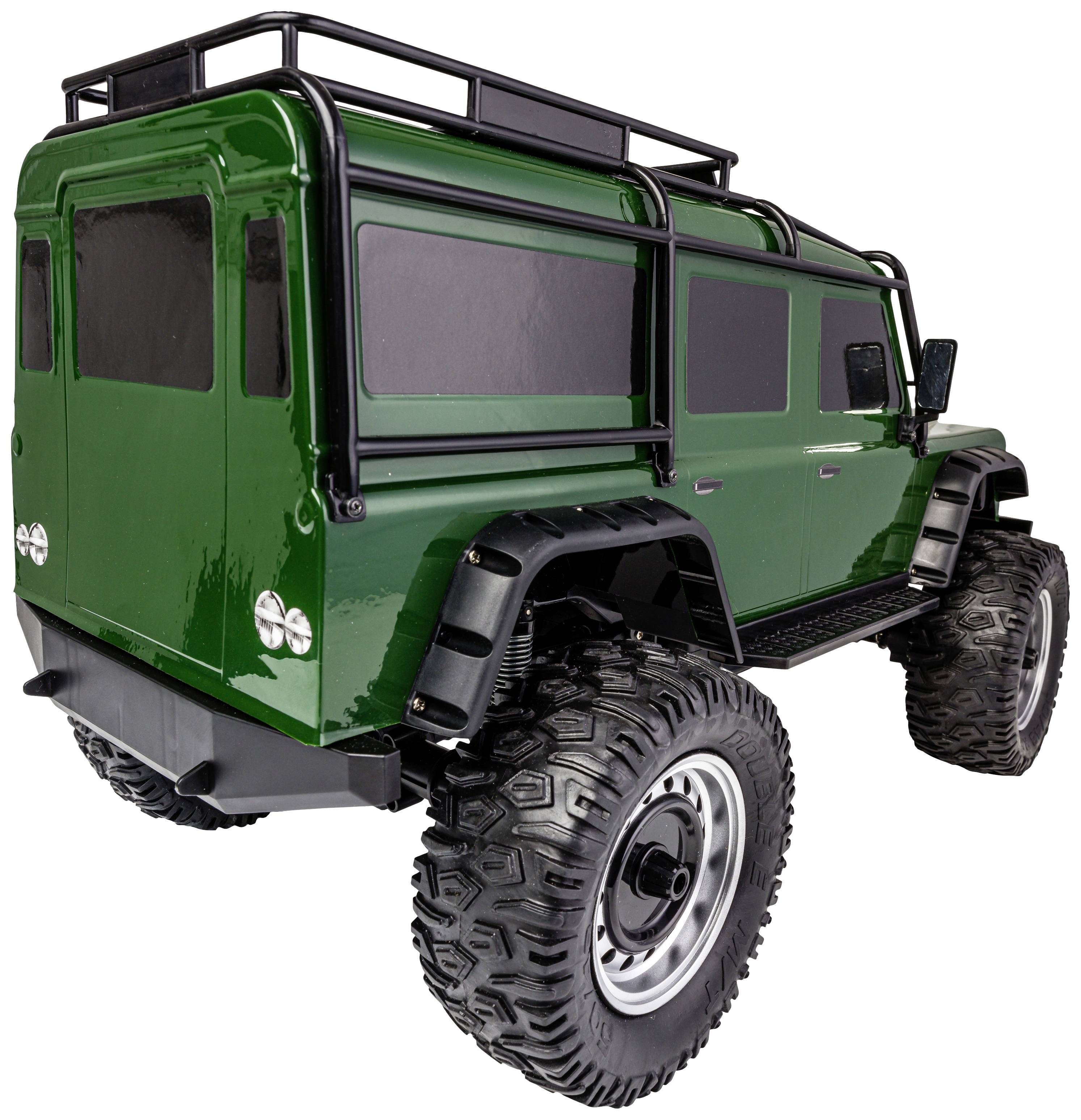 Carson RC Sport Land Rover Defender vert brushless 1:8 Auto RC électrique Véhicule tout-terrain 4 roues motrices (4WD) prêt à