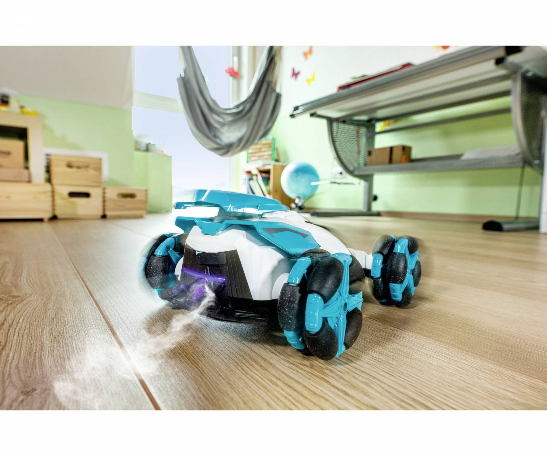 Carson RC Sport 404227 Drift Burner Véhicule RC débutant électrique Monstertruck 4 roues motrices (4WD) avec accu, chargeur et