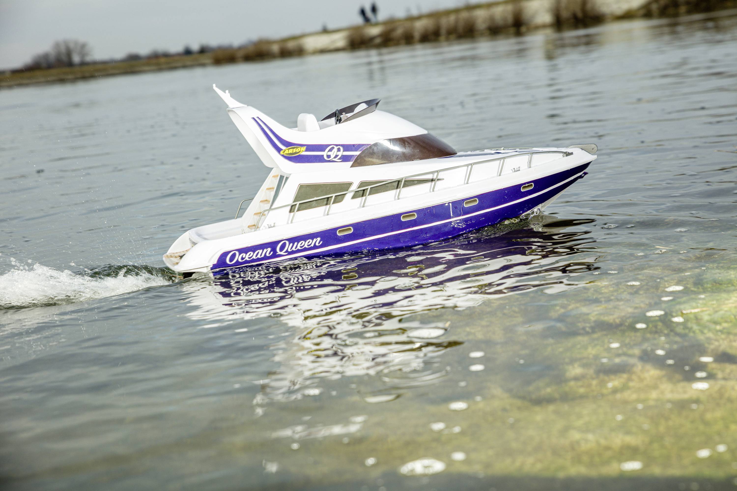 Carson RC Sport Ocean Queen Bateau RC débutant motorisé prêt à fonctionner (RtR)