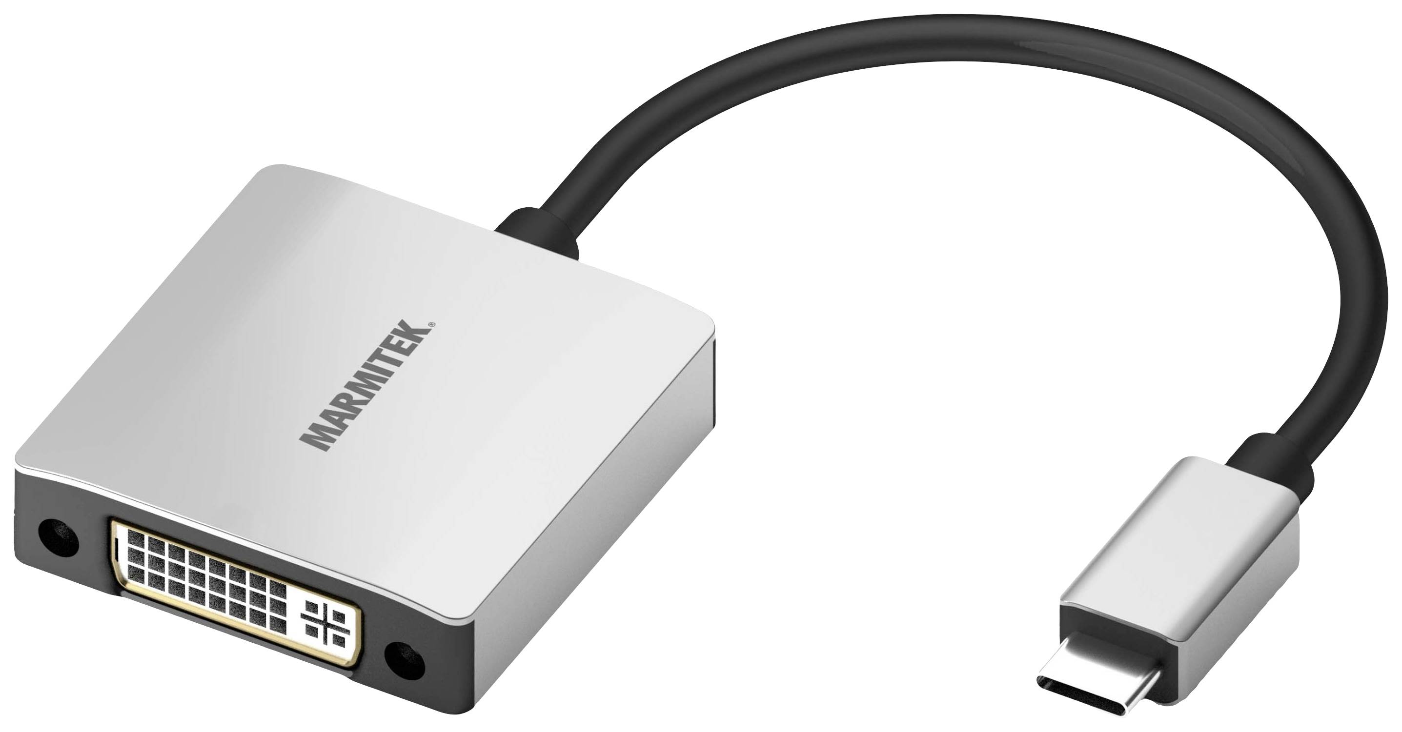 Marmitek USB-C® Adaptateur [1x USB-C® - 1x DVI] USB-C / DVI Adapter 0.15 m