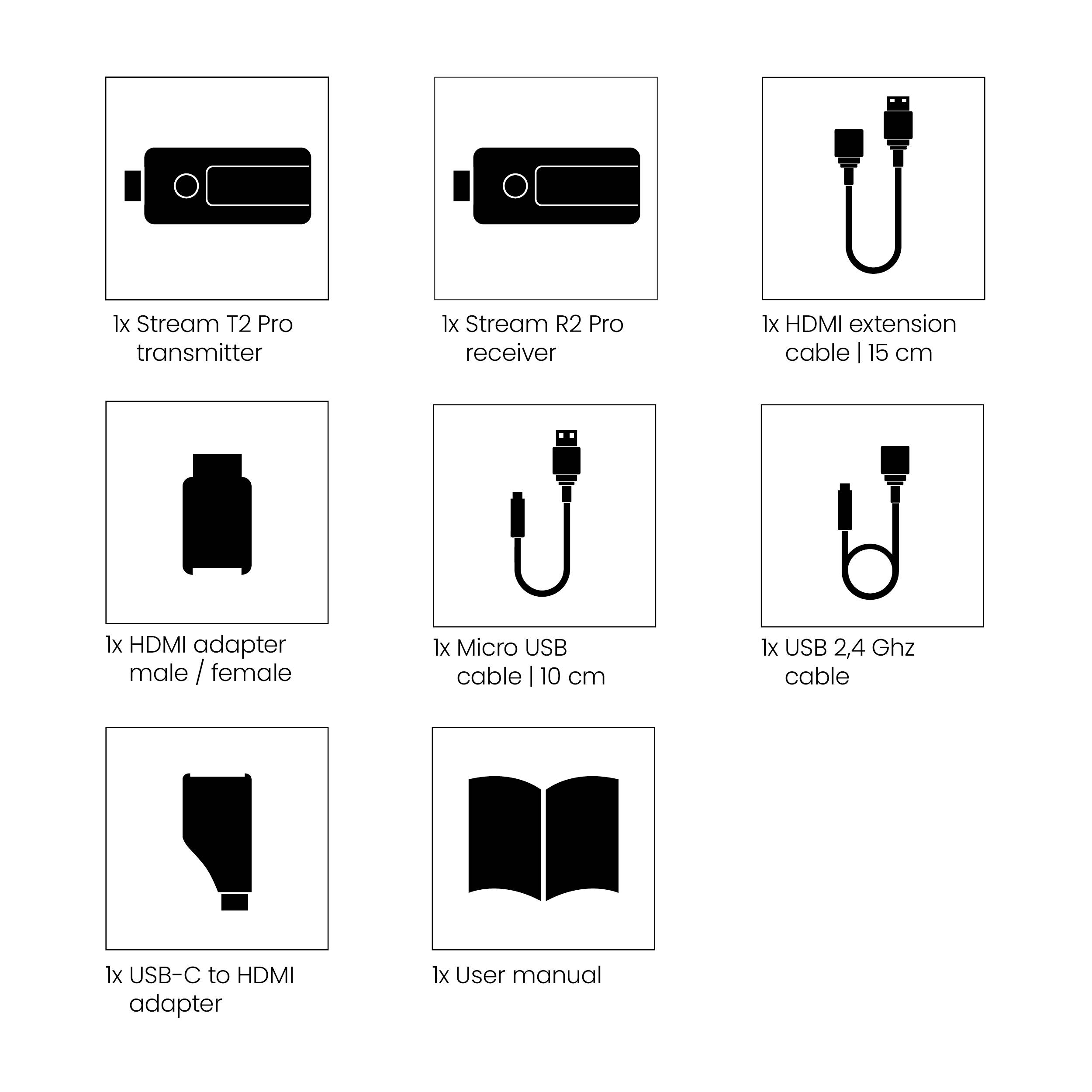 Set de transmission sans fil HDMI Marmitek Stream S2 Pro